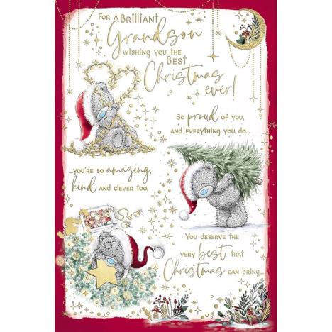 Brilliant Grandson Verse Me to You Bear Christmas Card £3.59